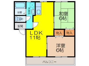 ユートスハイツの物件間取画像